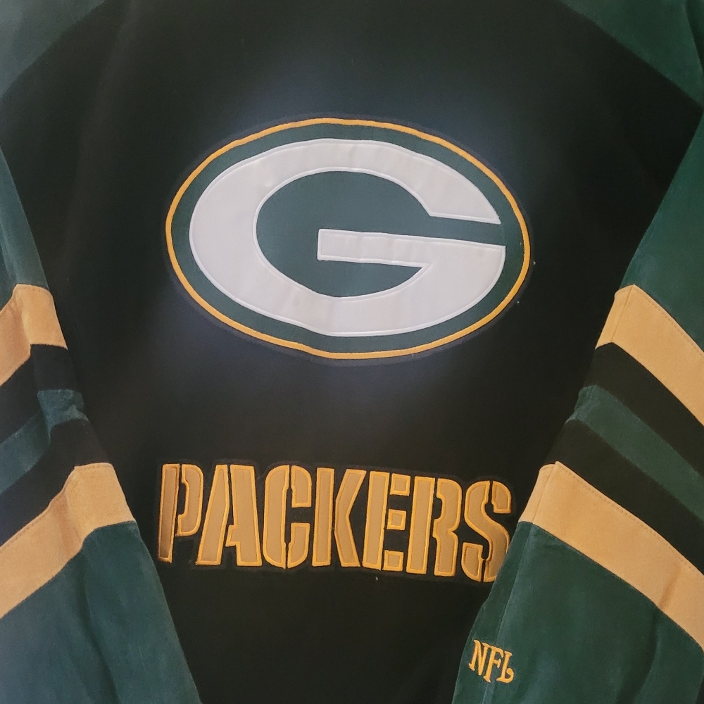 Packers Green and Black Varsity Jacket